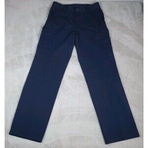 Blauer Cargo Pants Mens 34x33 Navy Elastic Waist Ripstop Workwear Police Uniform